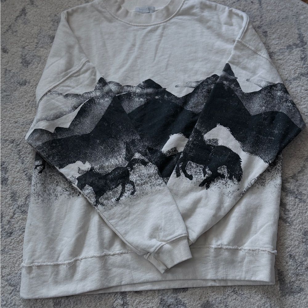 Sold Out Free People Ragabond The Range Crewneck Sweatshirt - Picture 8 of 8